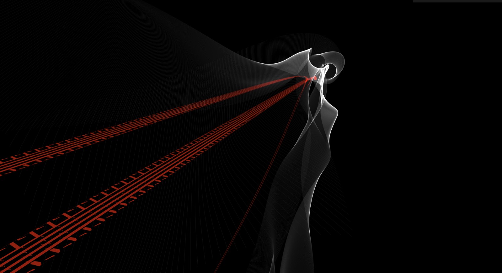 Studio generative build of Bridgestone Spatial AI artwork
